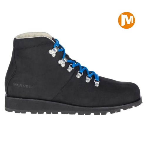 Pánské Zimní Boty Merrell Wilderness Lt Waterproof Černé (CZ. VAJUO)